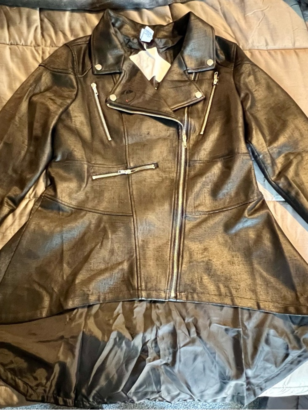 Official Umbrella Academy Allison/Number 3 Black Moto Jacket